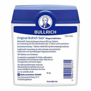 Viên hỗ trợ chống trào ngược dạ dày Bullrich Salz Magentabletten