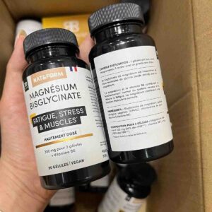 Viên uống bổ sung magie Nat&form Magnesium Bisglycinate