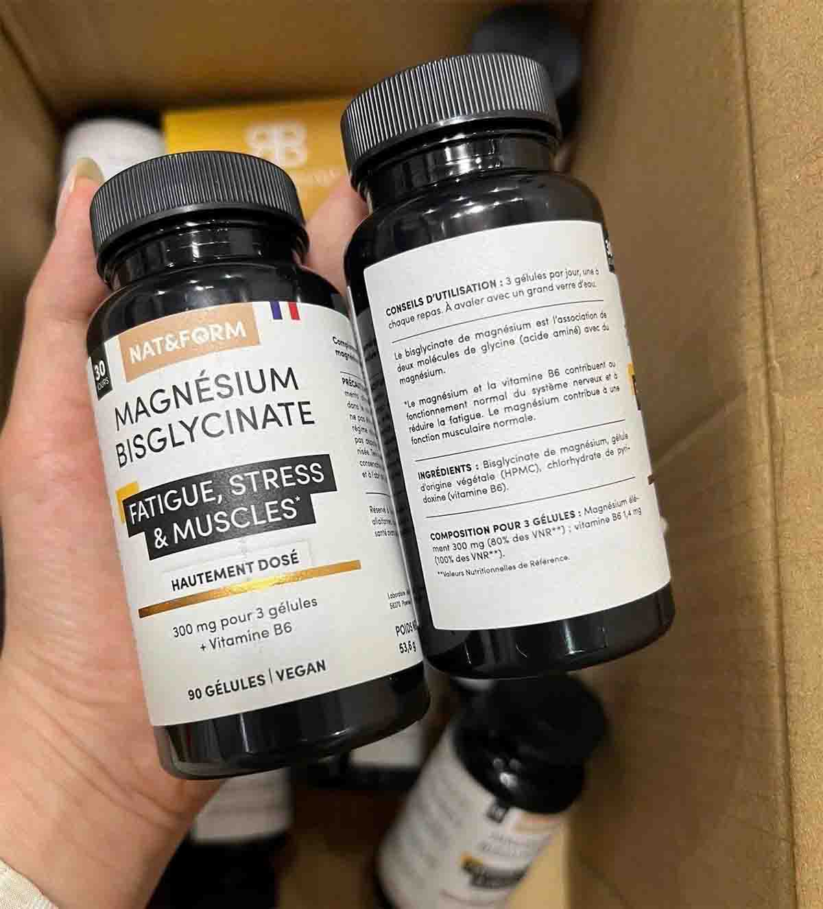 Viên uống bổ sung magie Nat&form Magnesium Bisglycinate