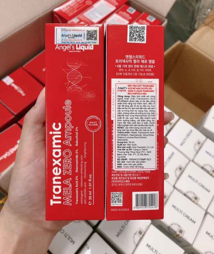 angel liquid tranexamic đỏ