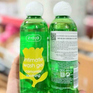 dung dịch vệ sinh ziaja intimate xanh lá