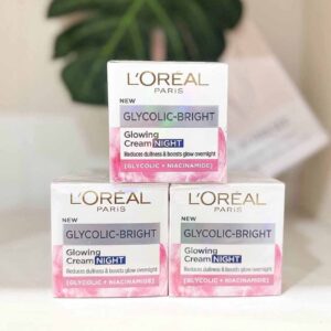 glowing cream night l oreal