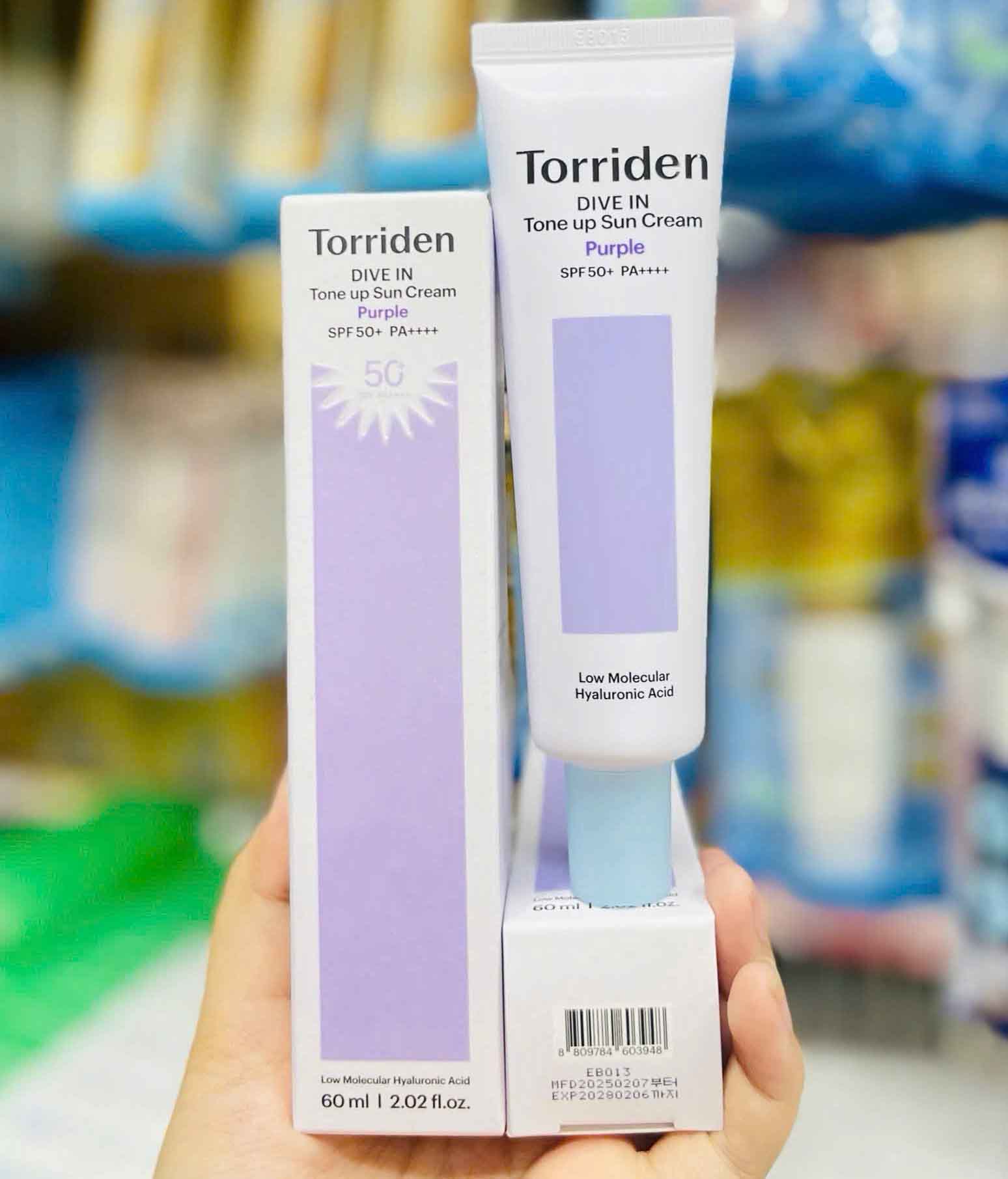 kem chống nắng torriden tím