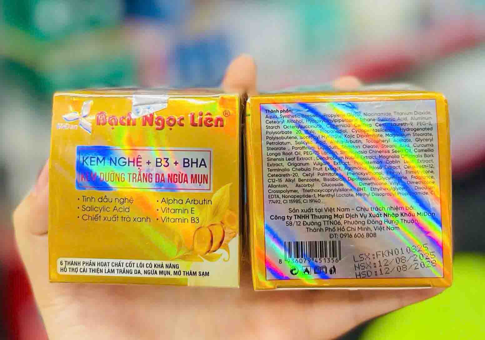 kem nghệ bạch ngọc liên