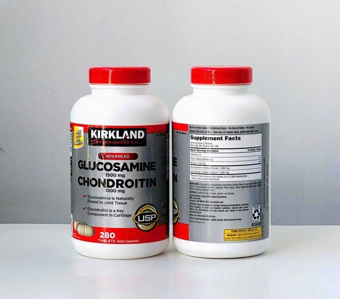 kirkland glucosamine 1500mg chondroitin 1200mg