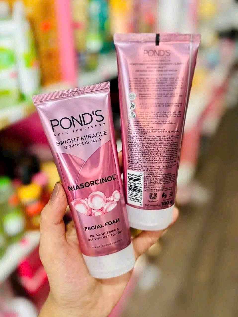 sữa rửa mặt pond hồng