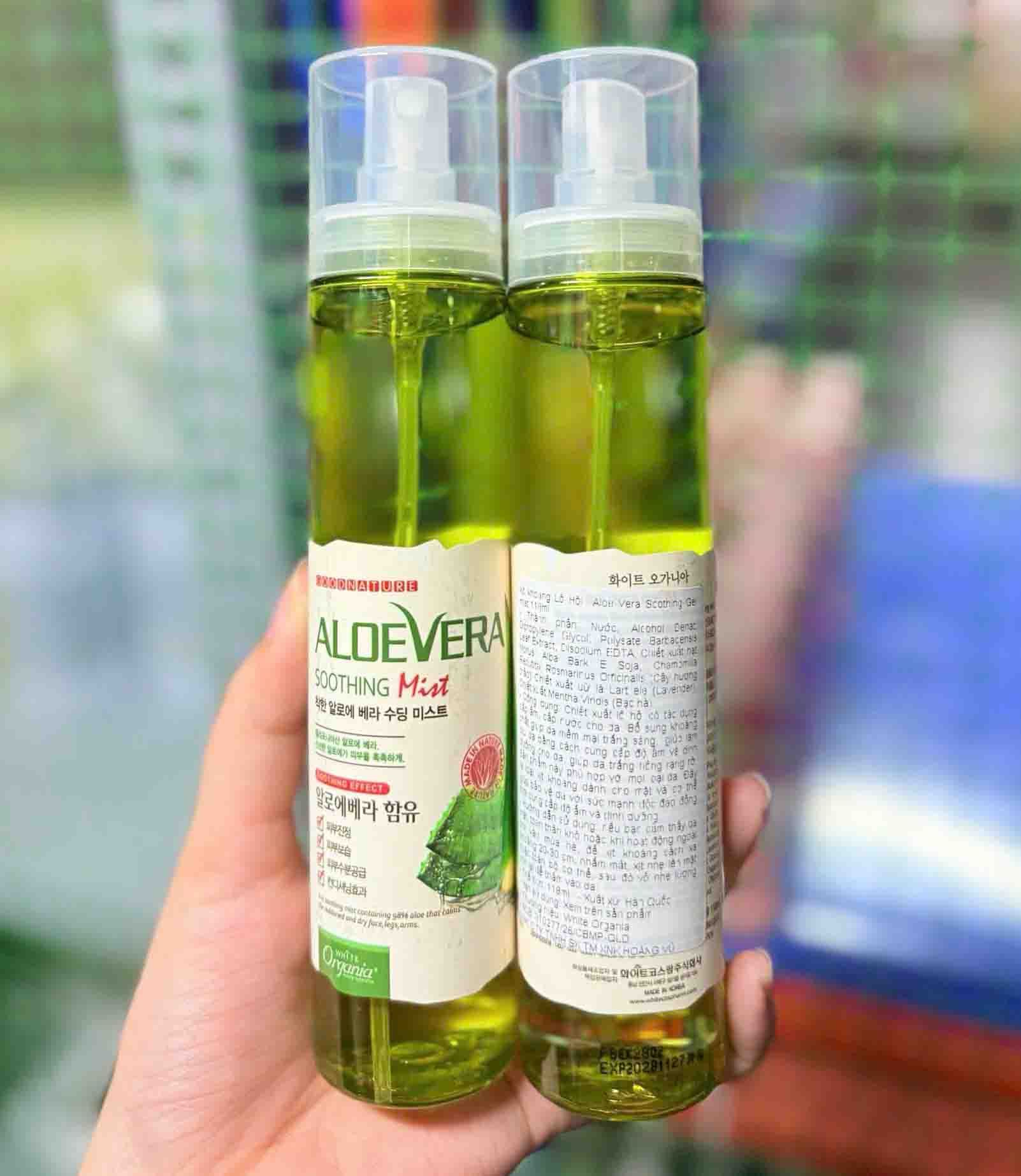 xịt khoáng nha đam aloe vera