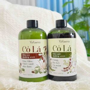 Bộ dầu gội xả dưỡng sinh Velaura Cỏ Lá 500ml