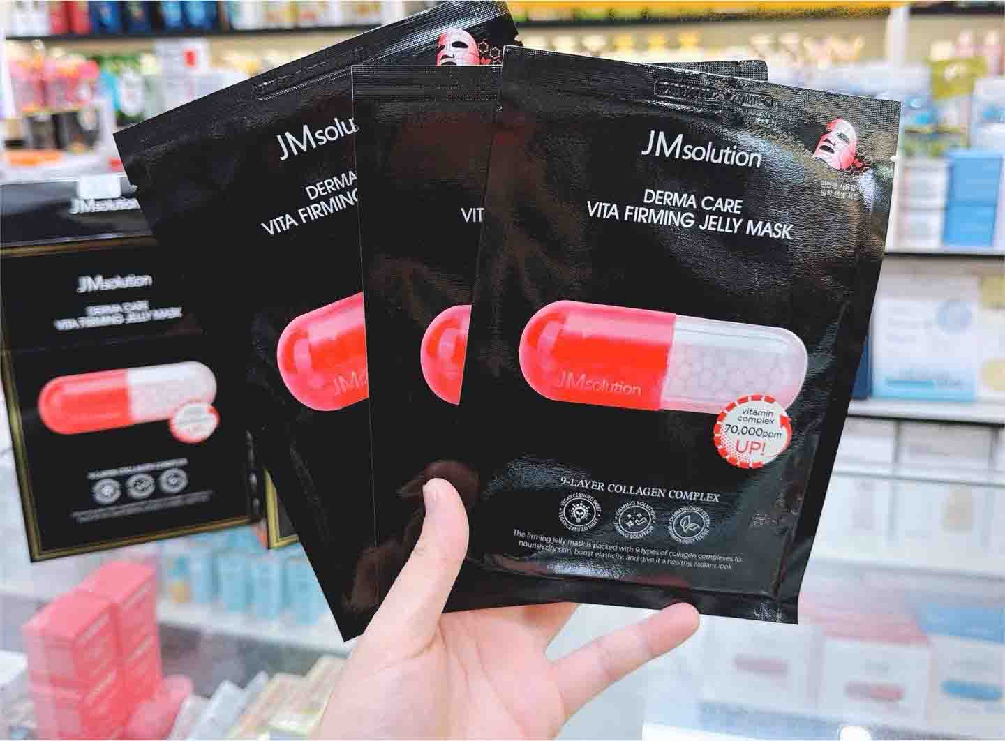 JMsolution Derma Care Vita Jelly Mask Firming màu đỏ