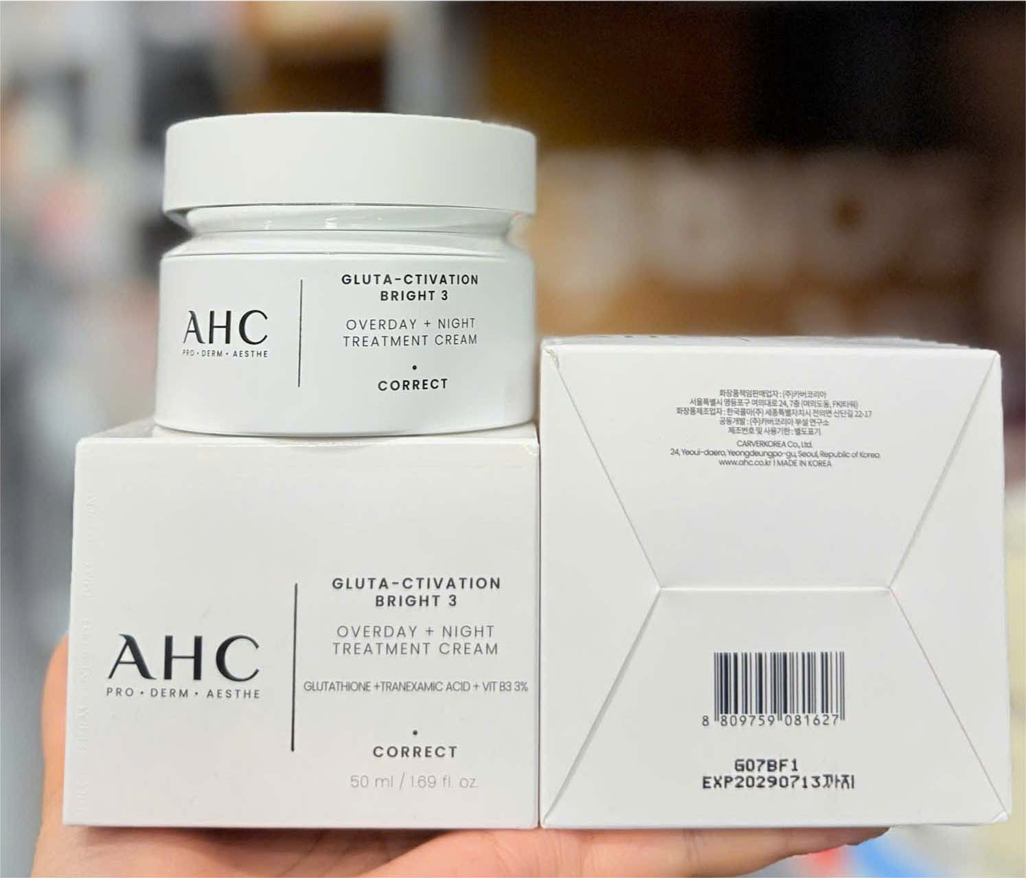 Kem dưỡng AHC Pro Shot Gluta Ctivation Bright 3