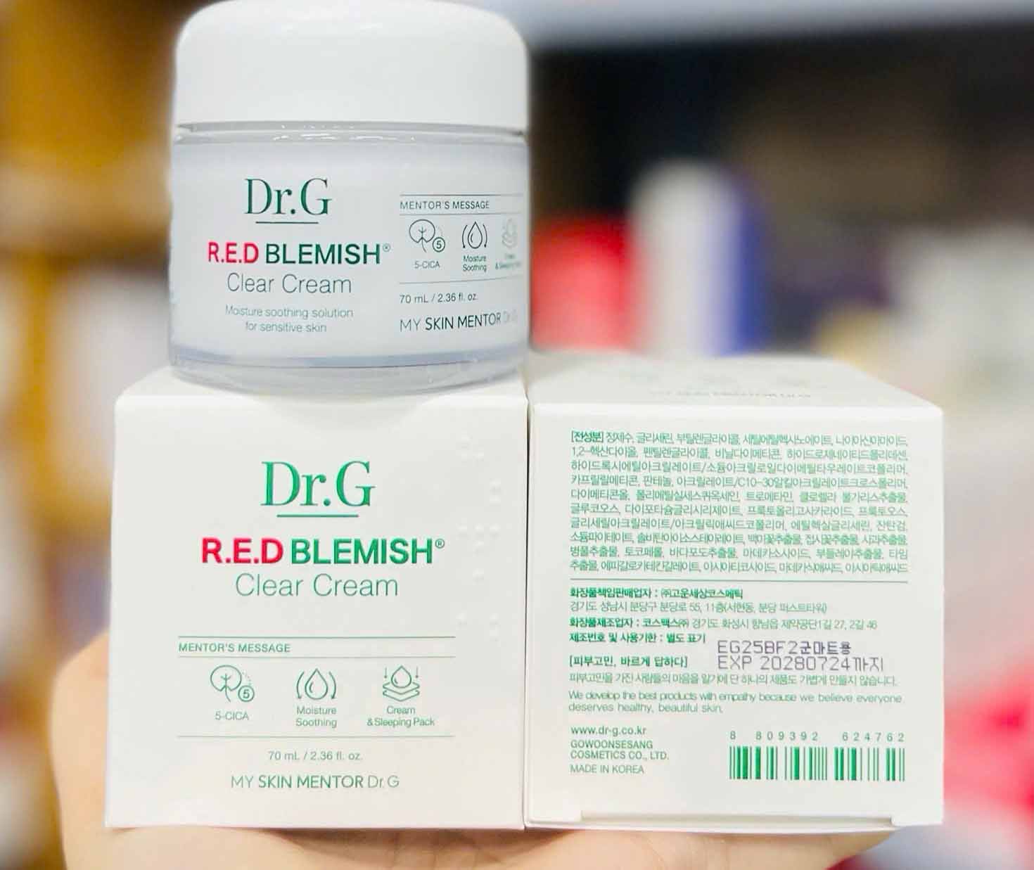 Kem dưỡng Dr G Red Blemish Clear Soothing Cream