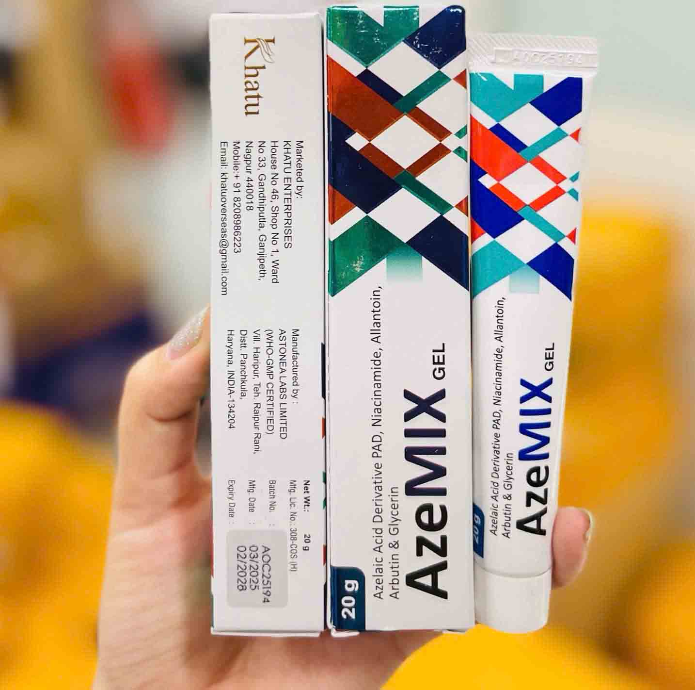 Kem hỗ trợ giảm mụn Azemix Gel Ấn Độ