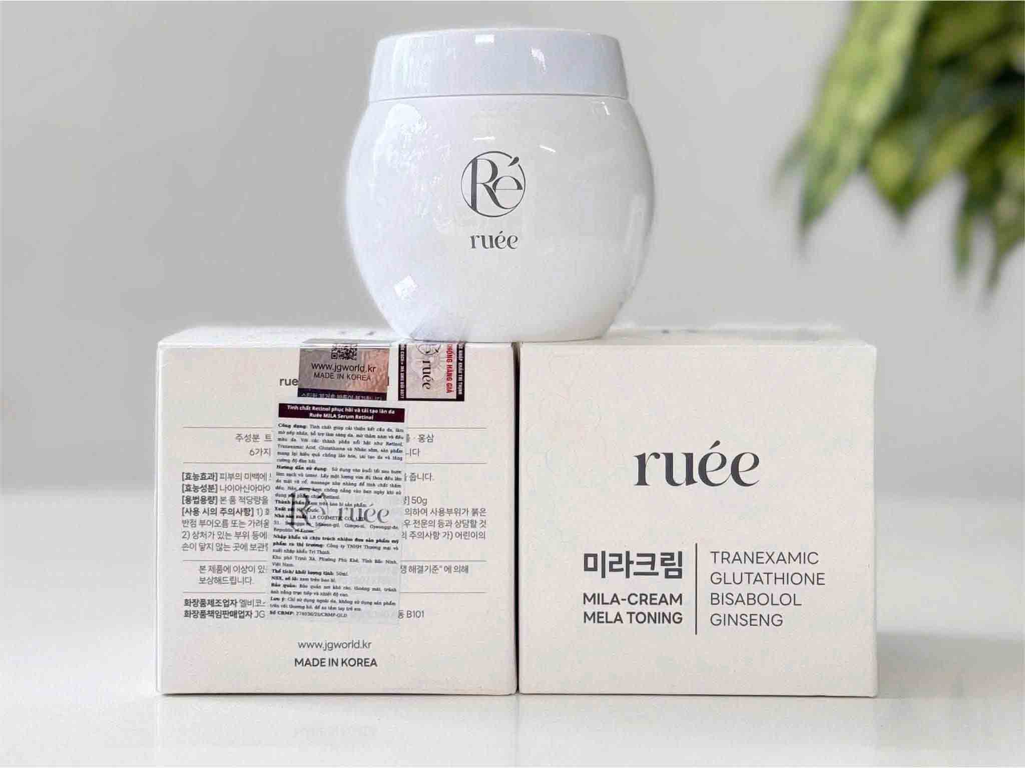 Kem hỗ trợ mờ nám Ruee Mela Cream Mela Toning 50ml