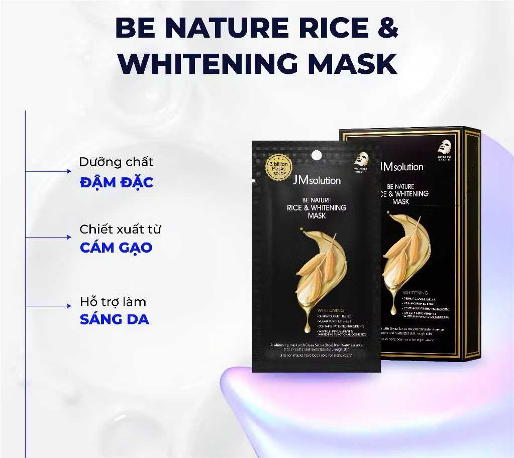Mặt nạ JM Solution Rice & Whitening Mask