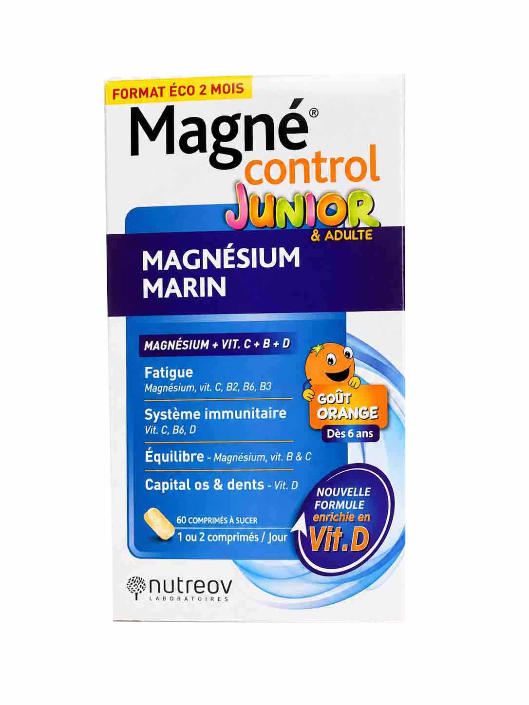 Viên ngậm Nutreov Magne Control Junior Magnesium Marin Pháp