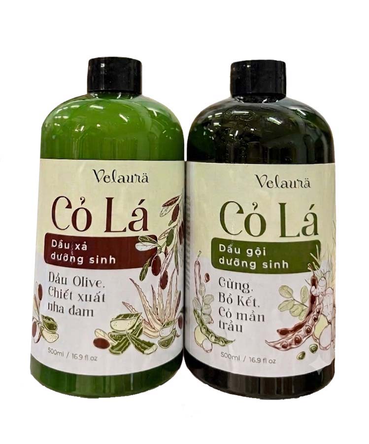 dầu gội xả dưỡng sinh Velaura Cỏ Lá