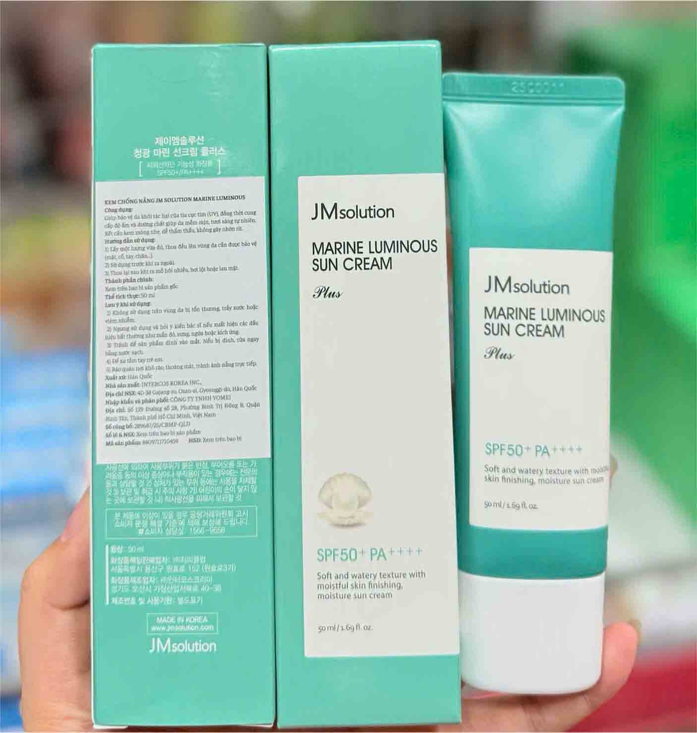 jm solution marine luminous sun creamion