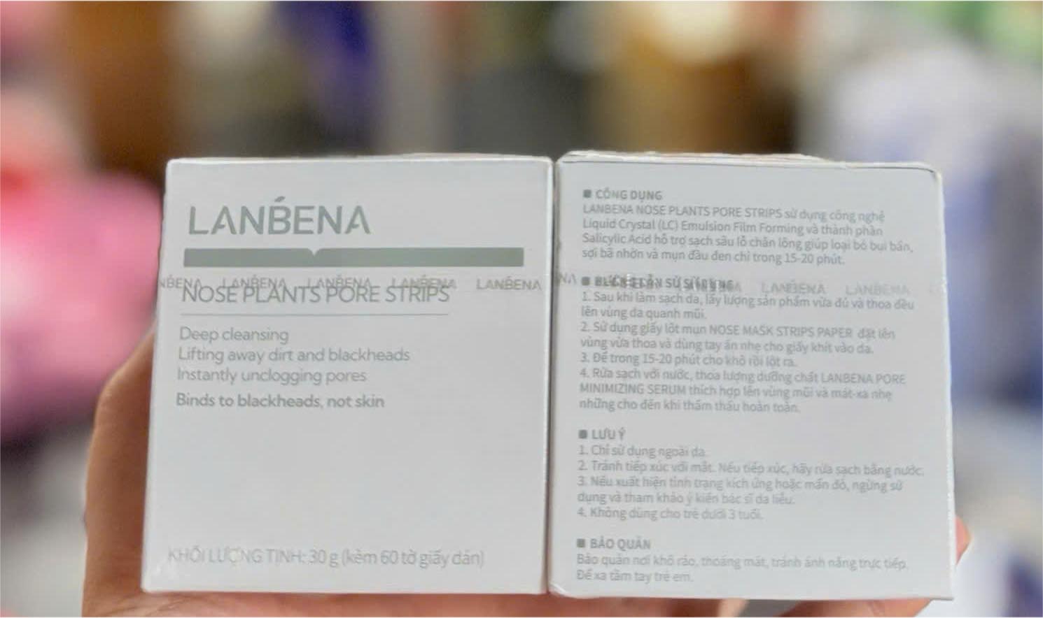 mặt nạ lột mụn lanbena