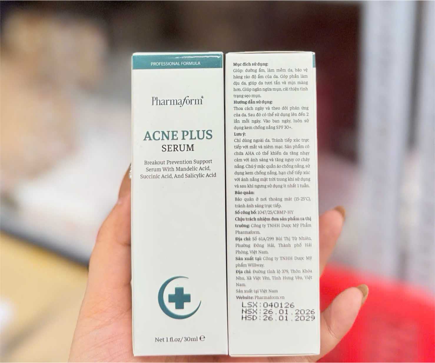 pharmaform acne plus serum