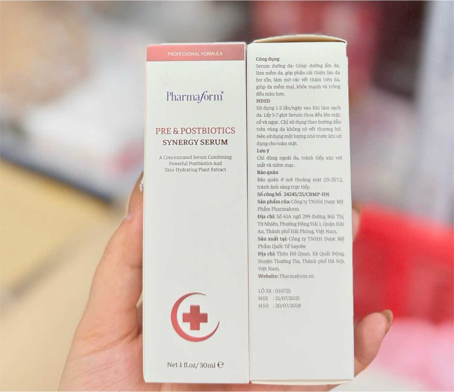 pharmaform pre & postbiotics synergy serum