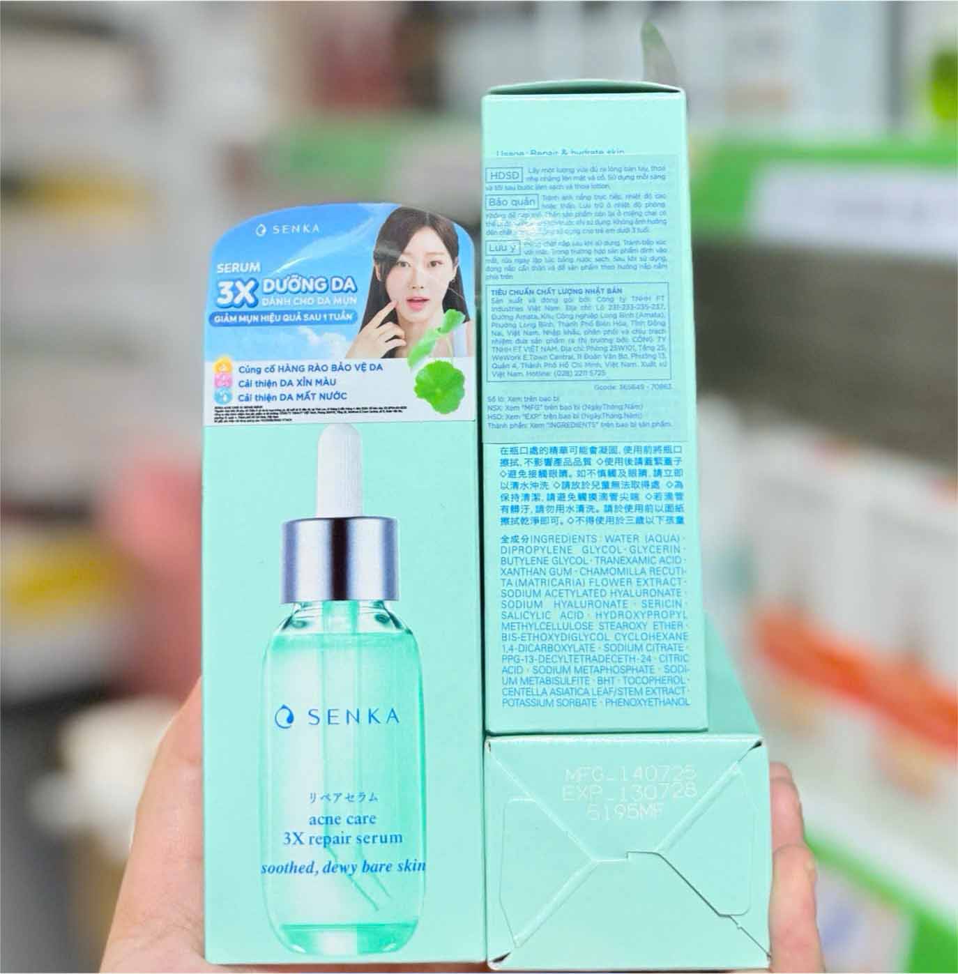serum trị mụn senka