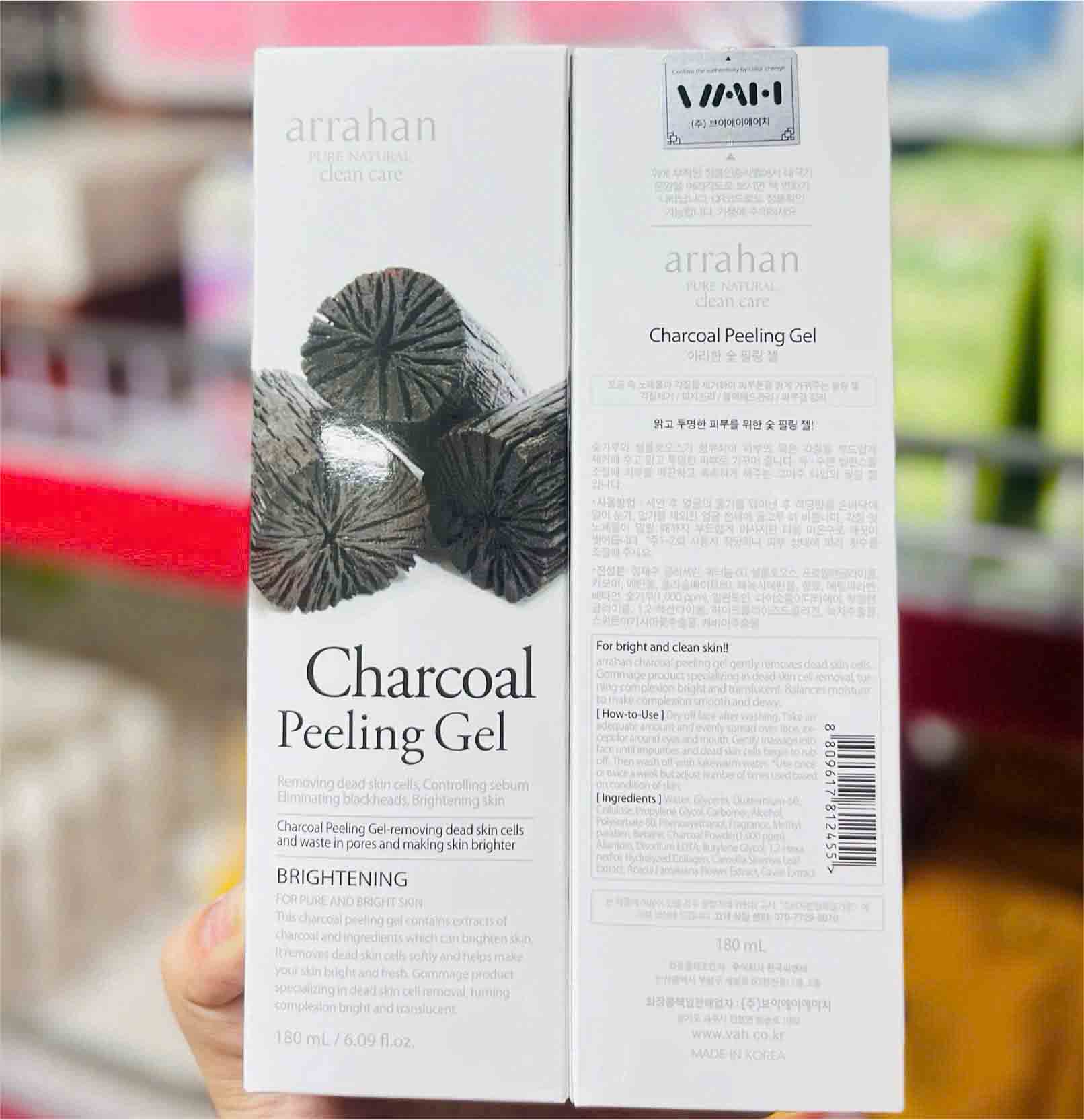 tẩy da chết arrahan than hoạt tính