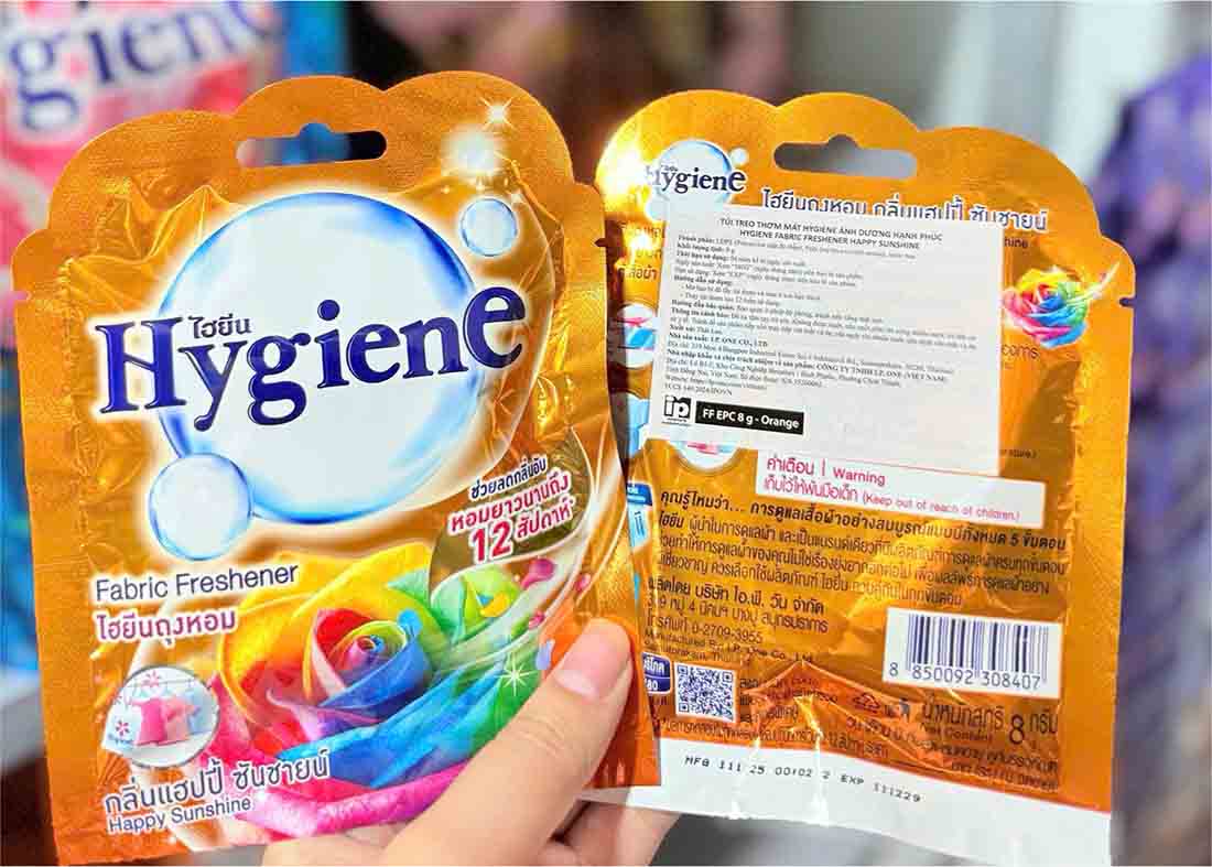túi thơm hygiene vàng