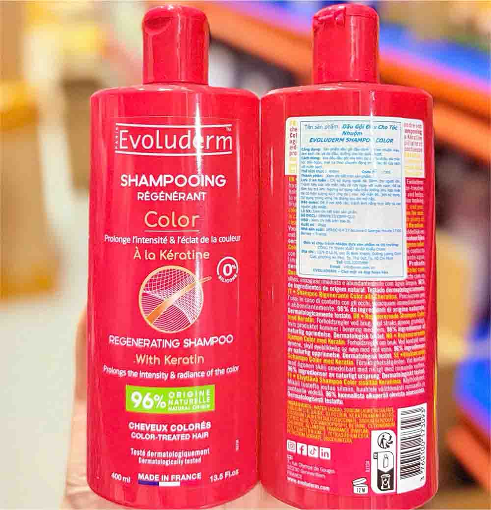 Dầu Gội Evoluderm Keratin Color