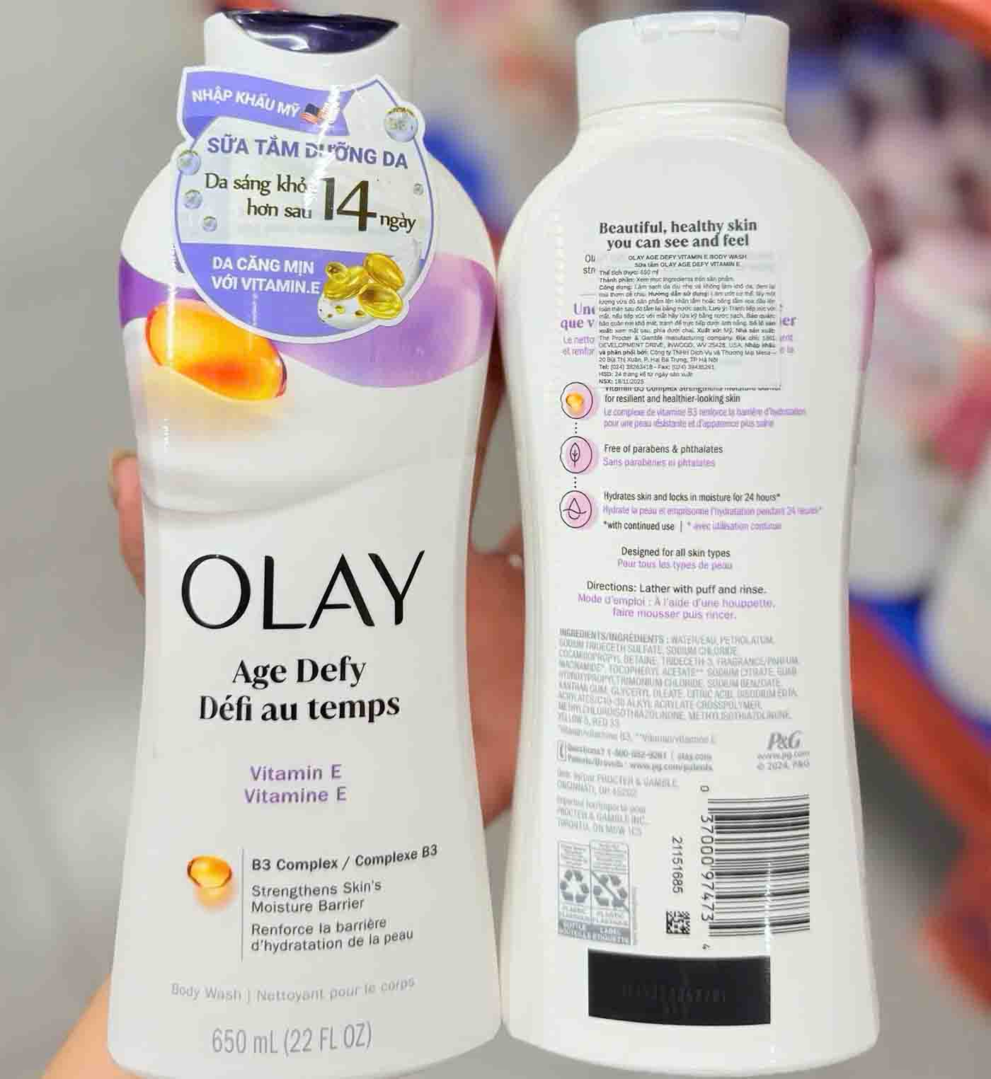 Dòng sữa tắm Olay Anti-Aging