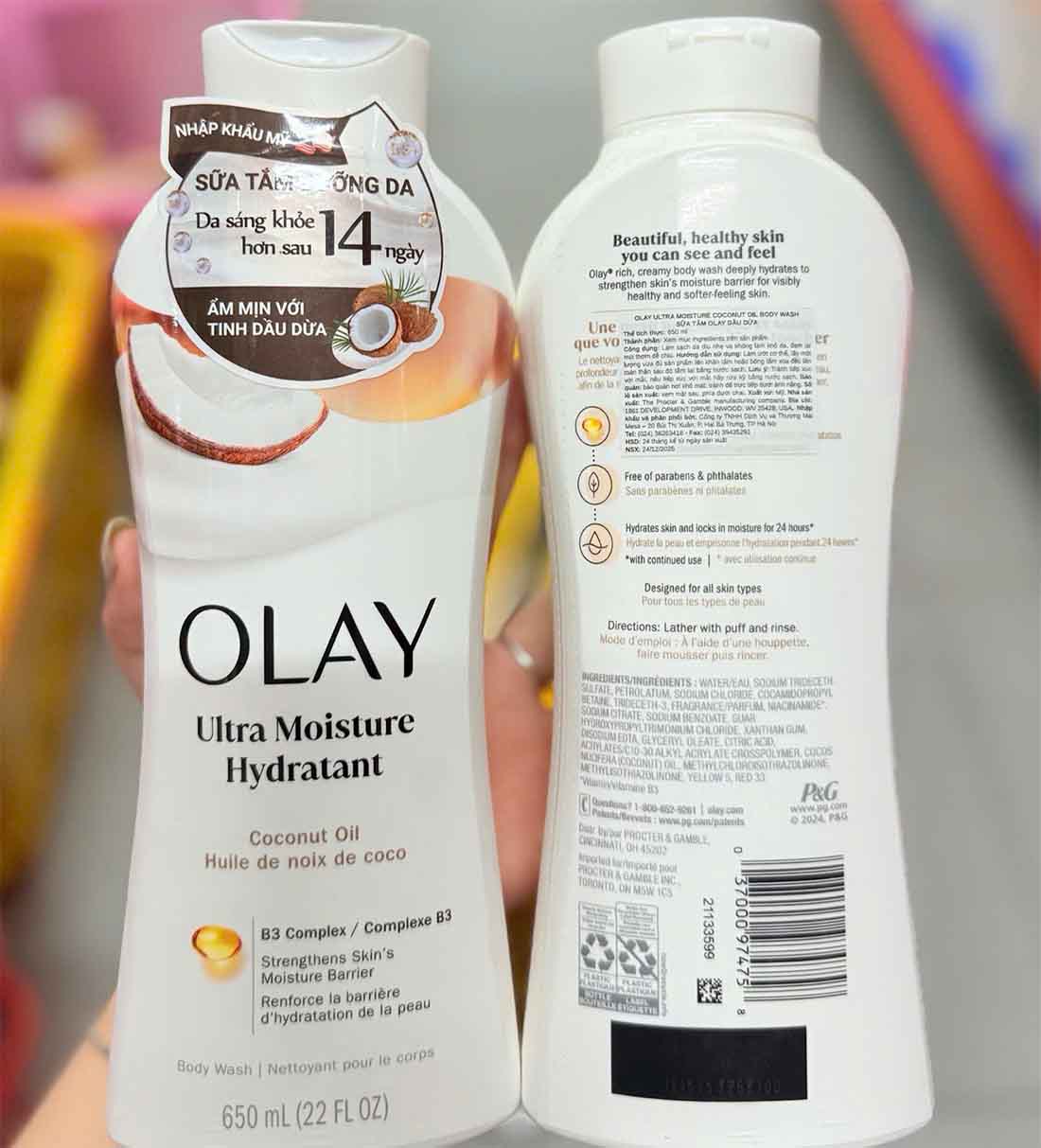 Dòng sữa tắm Olay Moisture