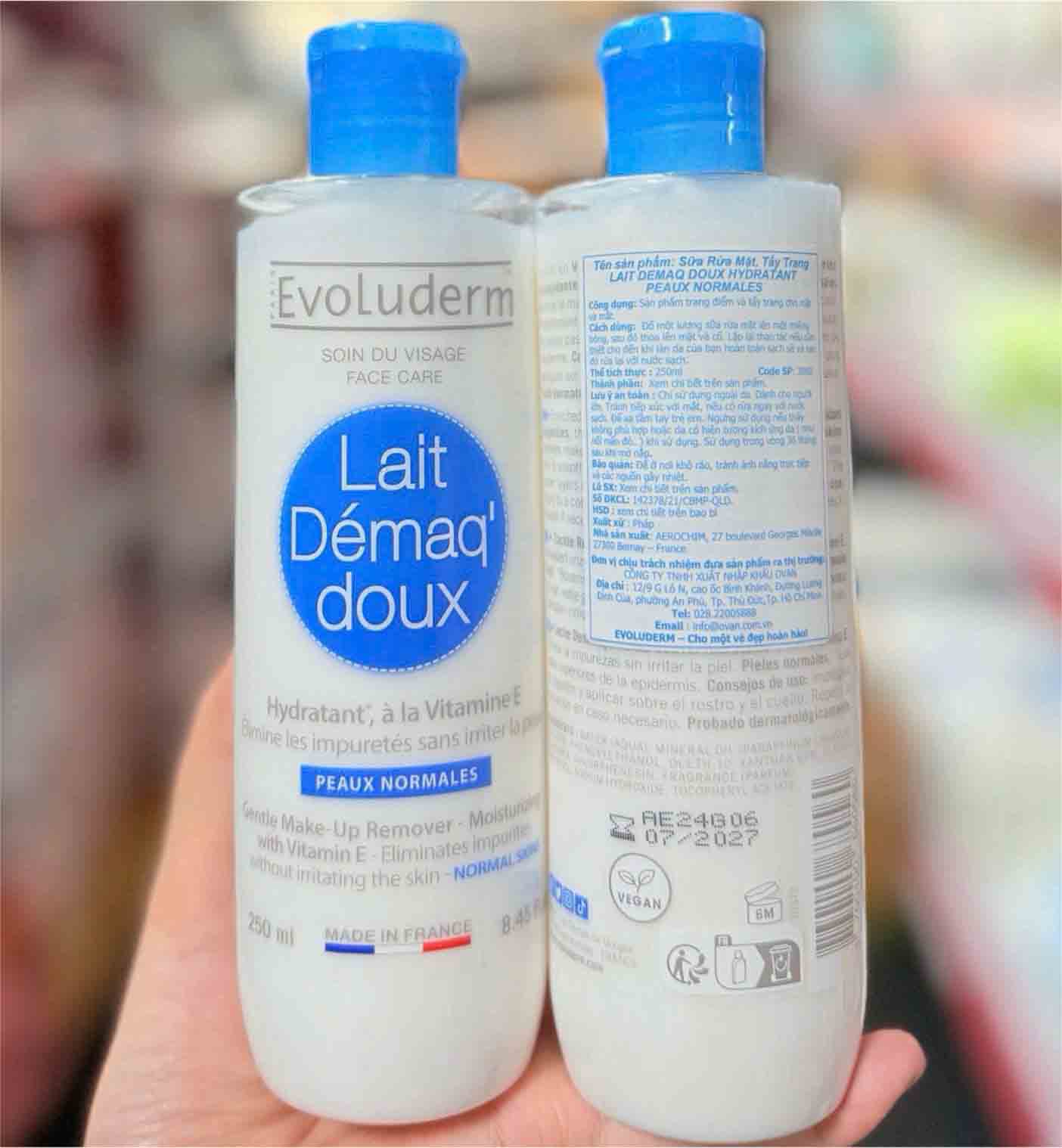 Evoluderm Lait Demaq Doux 250ml