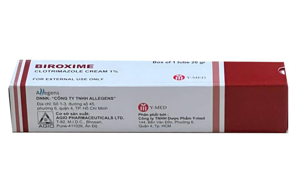 Kem hỗ trợ giảm nấm da Biroxime Kem Clotrimazole 1