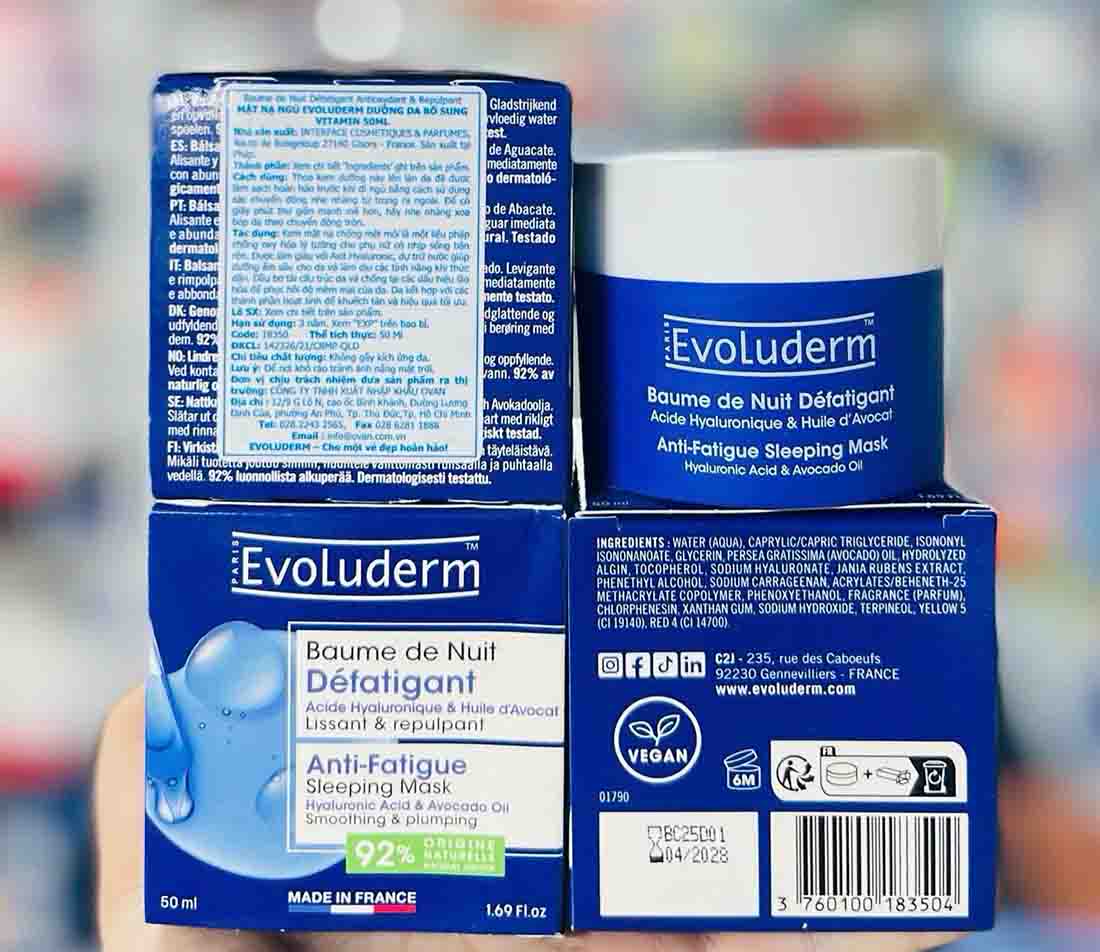 Mặt nạ ngủ Evoluderm Anti Fatigue Sleeping Mask