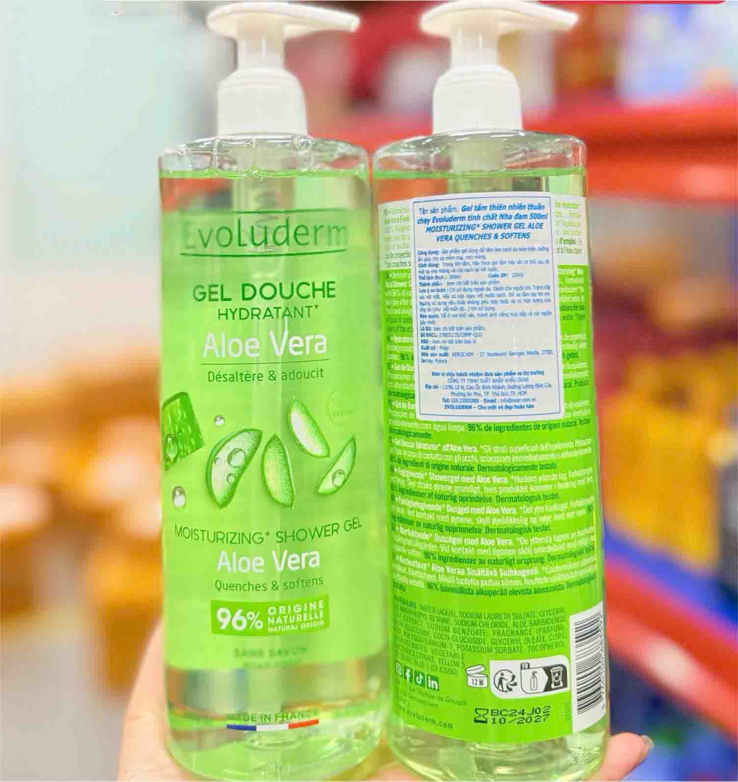 Sữa Tắm Evoluderm nha đam
