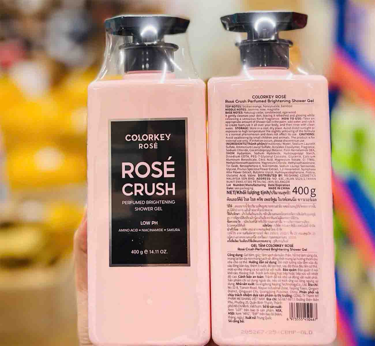 Sữa tắm Colorkey Rose Crush Perfumed Brightening Shower Gel