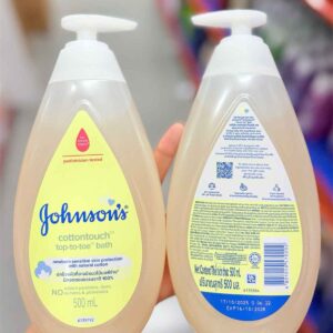 Sữa tắm gội toàn thân Johnson Baby Cotton Touch 500ml