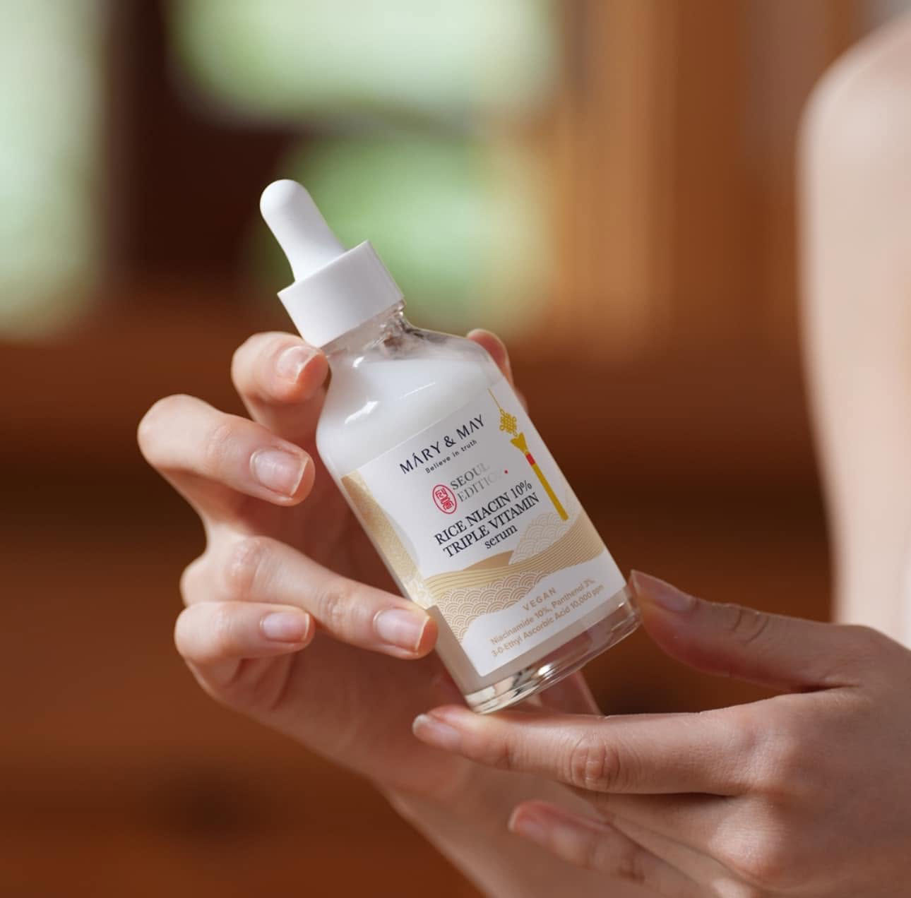 Tinh chất sáng da Mary&May Rice Niacin 10 Triple Vitamin Serum