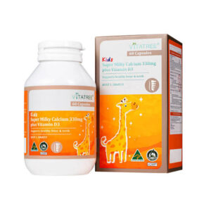 Viên Vitatree Kids Super Milky Calcium 330mg Plus Vitamin D3 60 viên