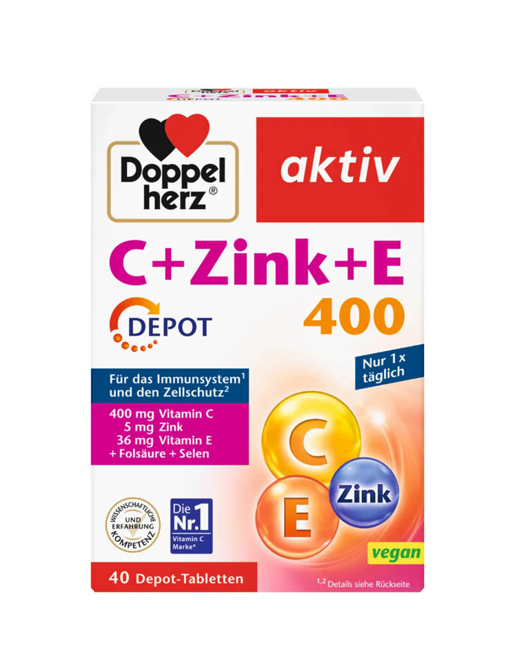 Viên uống Doppelherz C Zink E 400 Depot