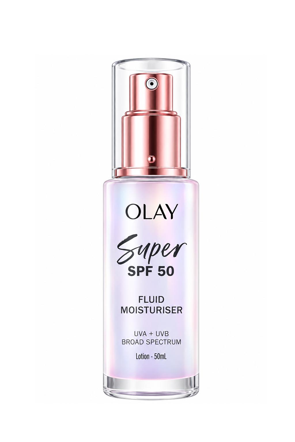 kem dưỡng chống nắng olay super spf50+ fluid moisturiser