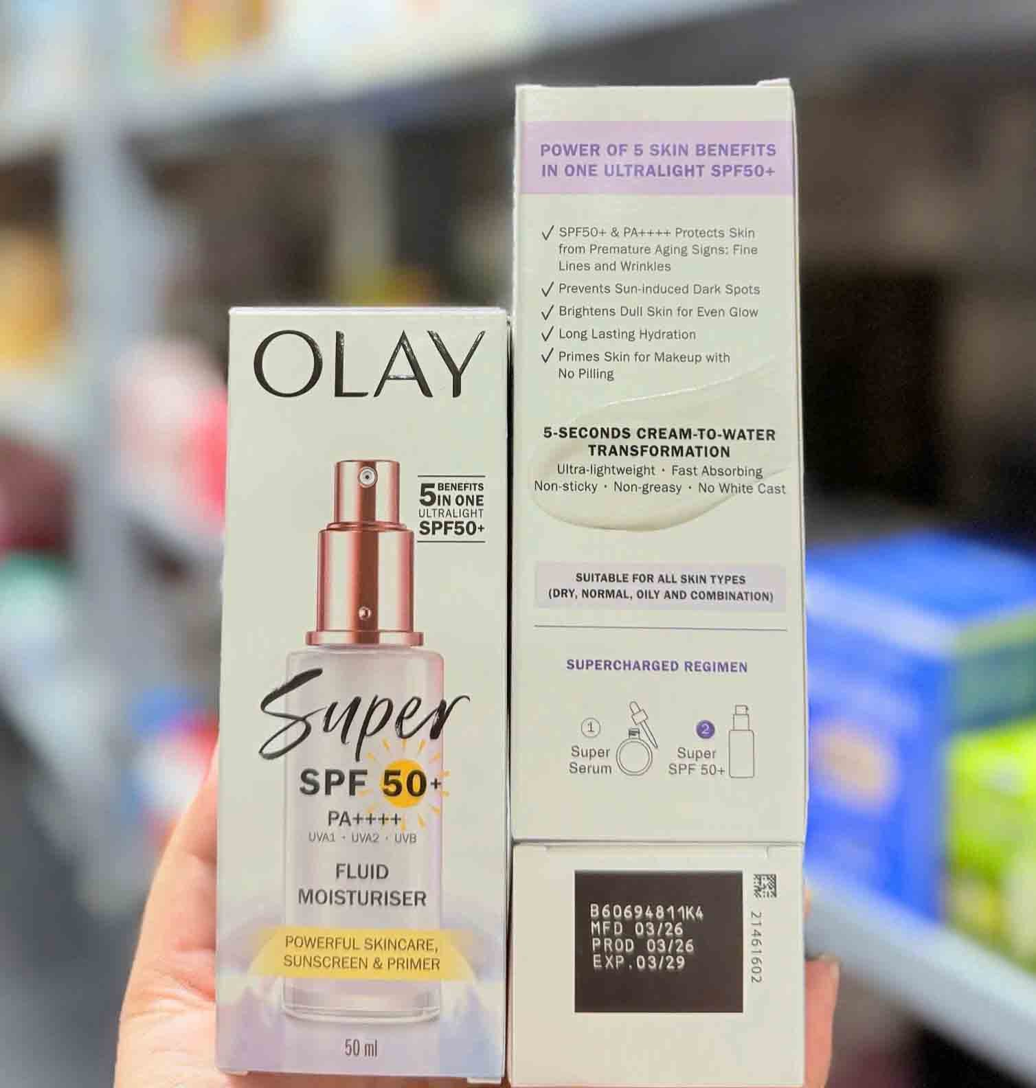 kem dưỡng chống nắng olay