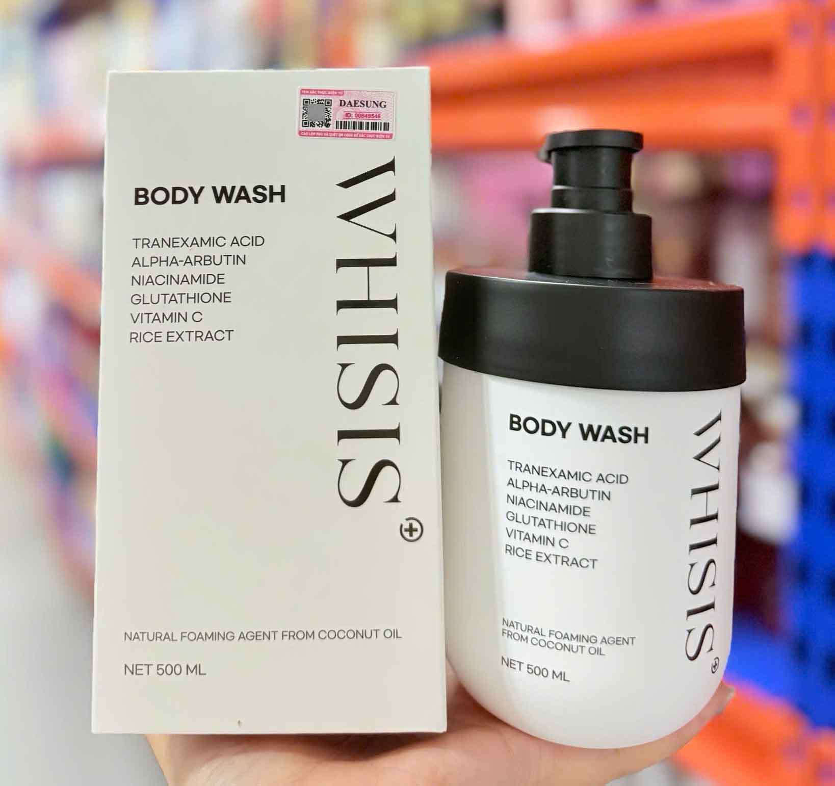 sữa tắm Whisis Body Wash dưỡng da sáng khỏe