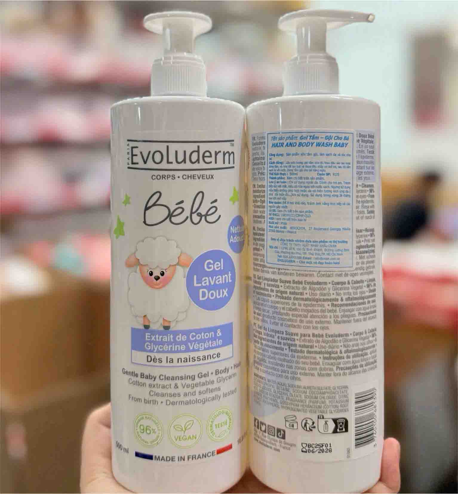 sữa tắm bebe evoluderm