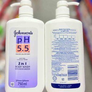 sữa tắm ph 55 hạnh nhân johnson's 750ml