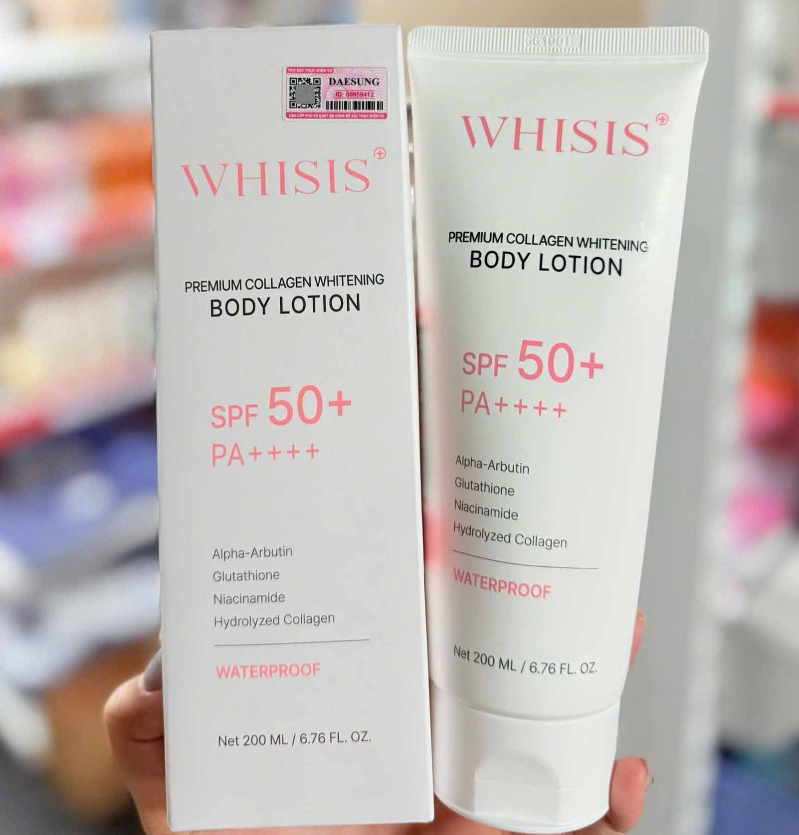 whisis premium collagen whitening body lotion