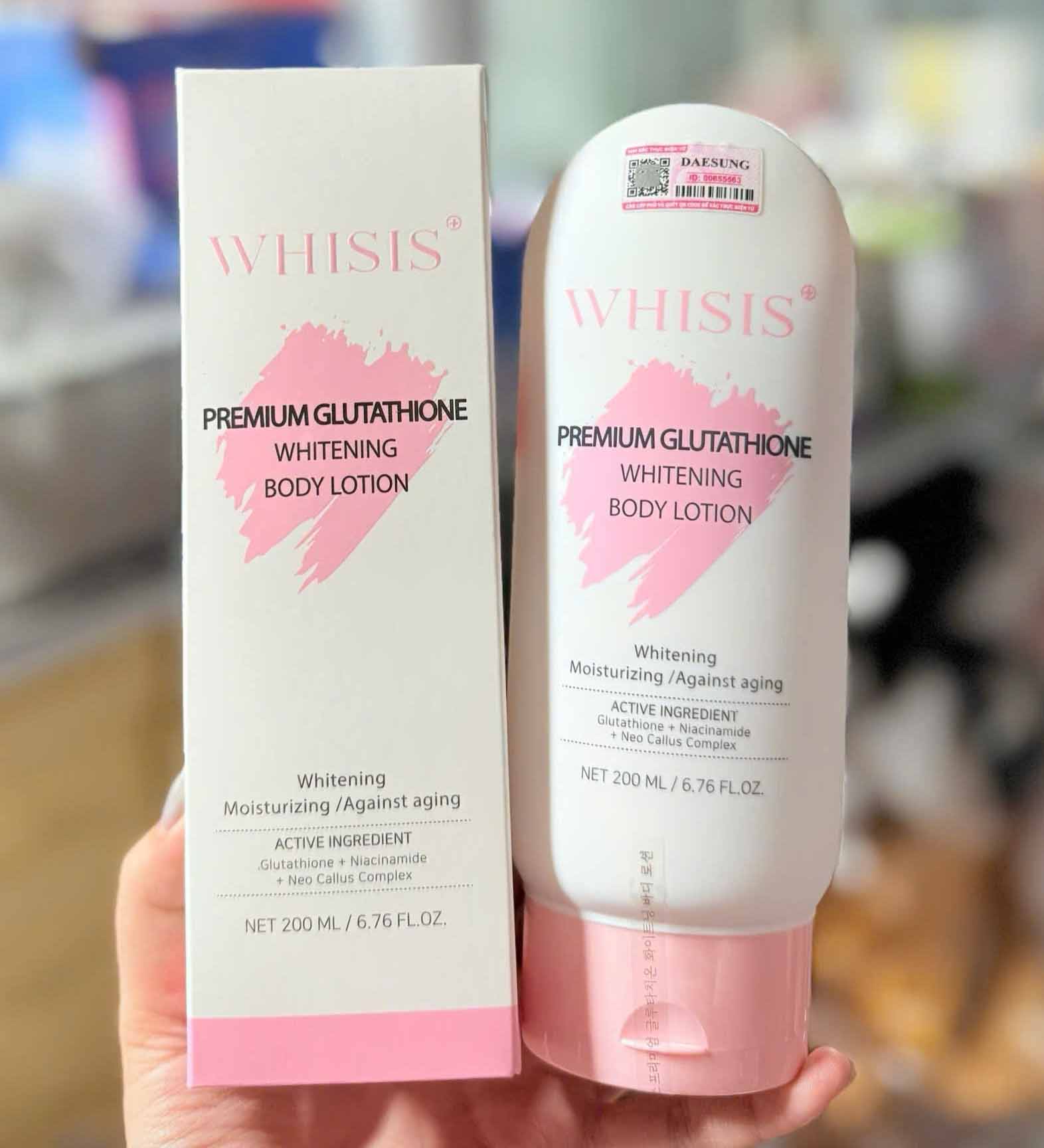 whisis premium glutathione whitening body lotion - Copy