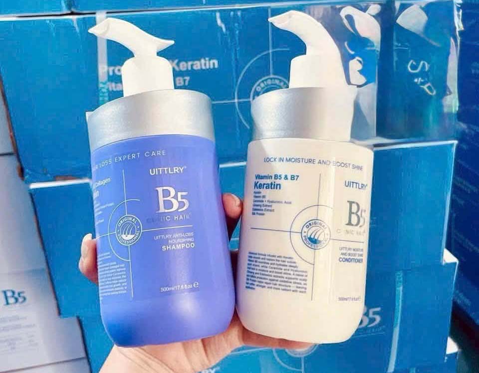 Bộ gội xả Uittlry B5 Clinic Hair Anti Loss Nourishing 500ml 1