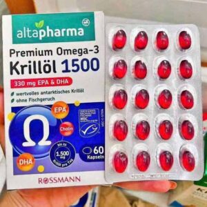 Dầu nhuyễn thể Altapharma Premium Omega 3 Krillöl 1500 60 viên