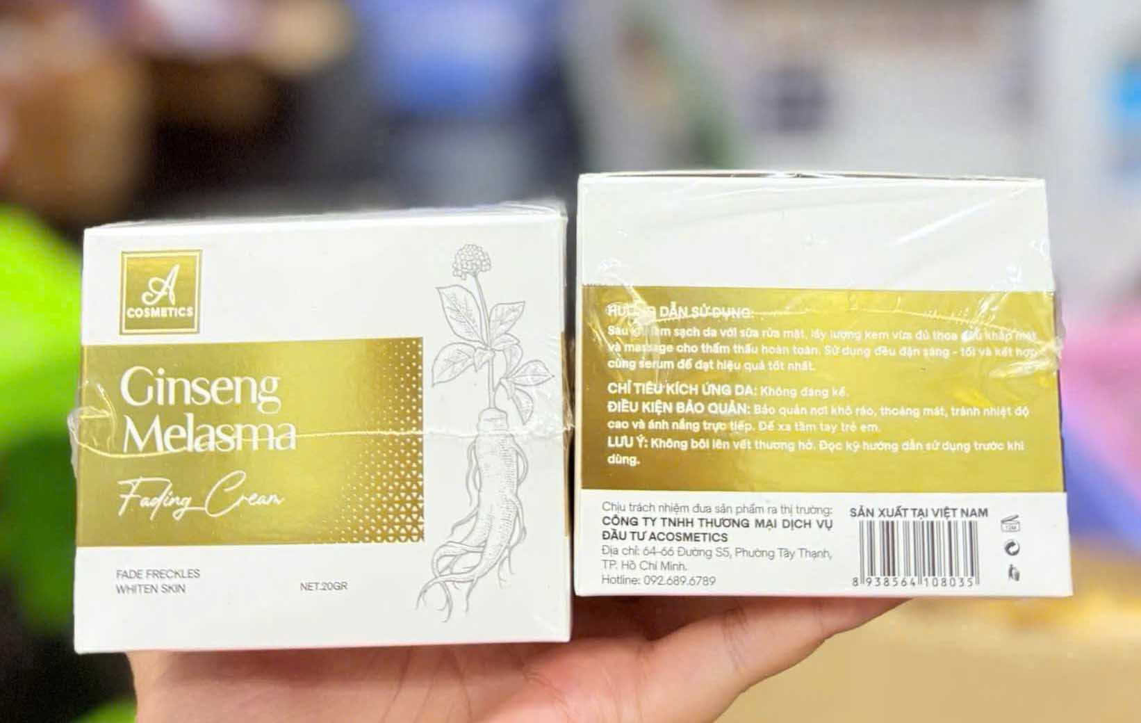 Kem sâm A Cosmetics Ginseng Melasma Fading Cream
