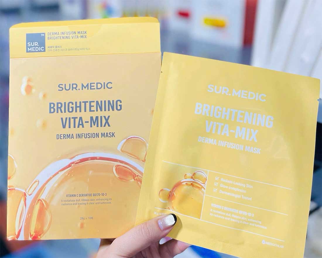 Mặt nạ Surmedic Derma Infusion Brightening Vita-Mix